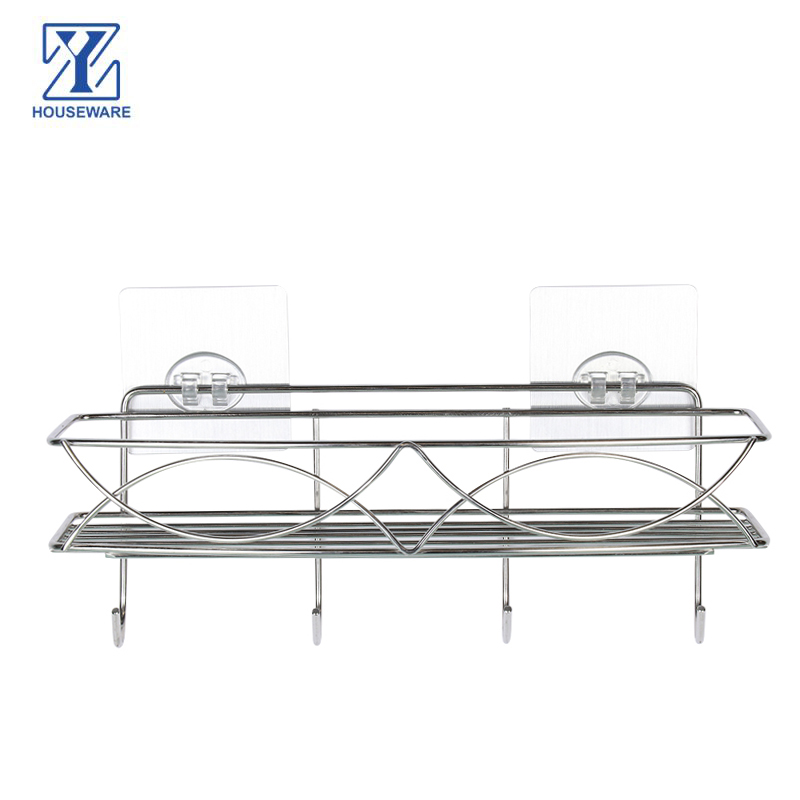 Corner Shower Caddy/stainless Steel Bathroom Shelf/bathroom Corner Rack with hook